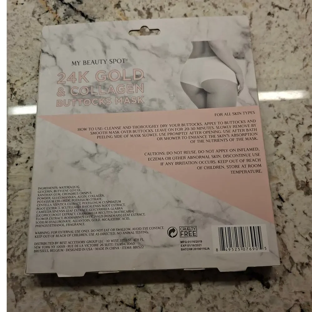 My Beauty Spot 24K Gold & Collagen Buttocks Mask New
